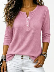 damen-waffel-t-shirt-t-shirt-t-shi-16437452-rosa-3