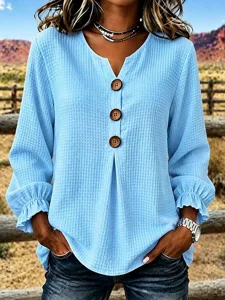 damen-waffelbluse-einfarbig-vintag-13712999-blau-3