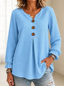damen-waffelhemd-bluse-einfarbig-v-17432682-default-1