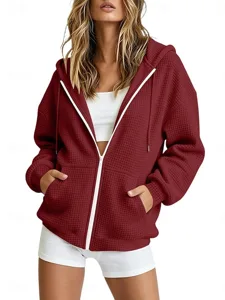 damen-waffelhemd-kapuzenshirts-rei-10954928-rote-4