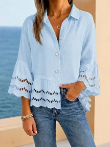 damen-waffelhemd-t-shirt-einfarbig-16261530-himmelblau-29
