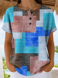 damen-waffle-t-shirt-farbblock-pri-12808896-blau-3