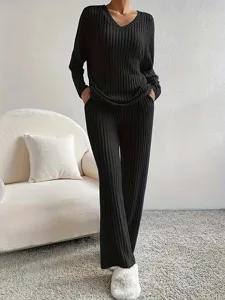 damen-zweiteilige-sets-langarm-v-a-17544221-schwarz-5