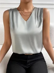 elegantes-armelloses-satin-tanktop-15379851-grau-1
