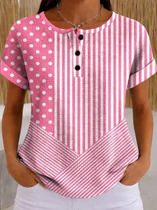 frauen-waffle-t-shirt-grafik-geome-16997454-rosa-1