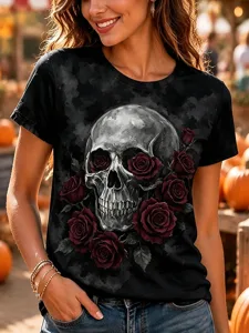 halloween-damen-t-shirt-druck-blum-18915110-schwarz-1
