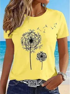 lassiges-t-shirt-fur-damen-mit-low-13401404-gelb-5