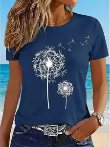 lassiges-t-shirt-fur-damen-mit-low-13401404-marineblau-2