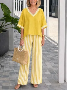 zweiteiliges-damen-set-gestreiftes-13921537-gelb-4