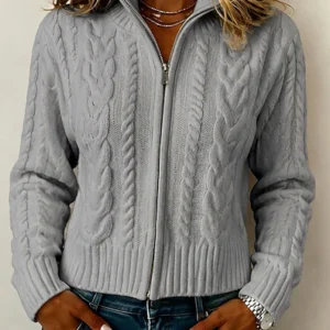 Einfarbiger Cardigan